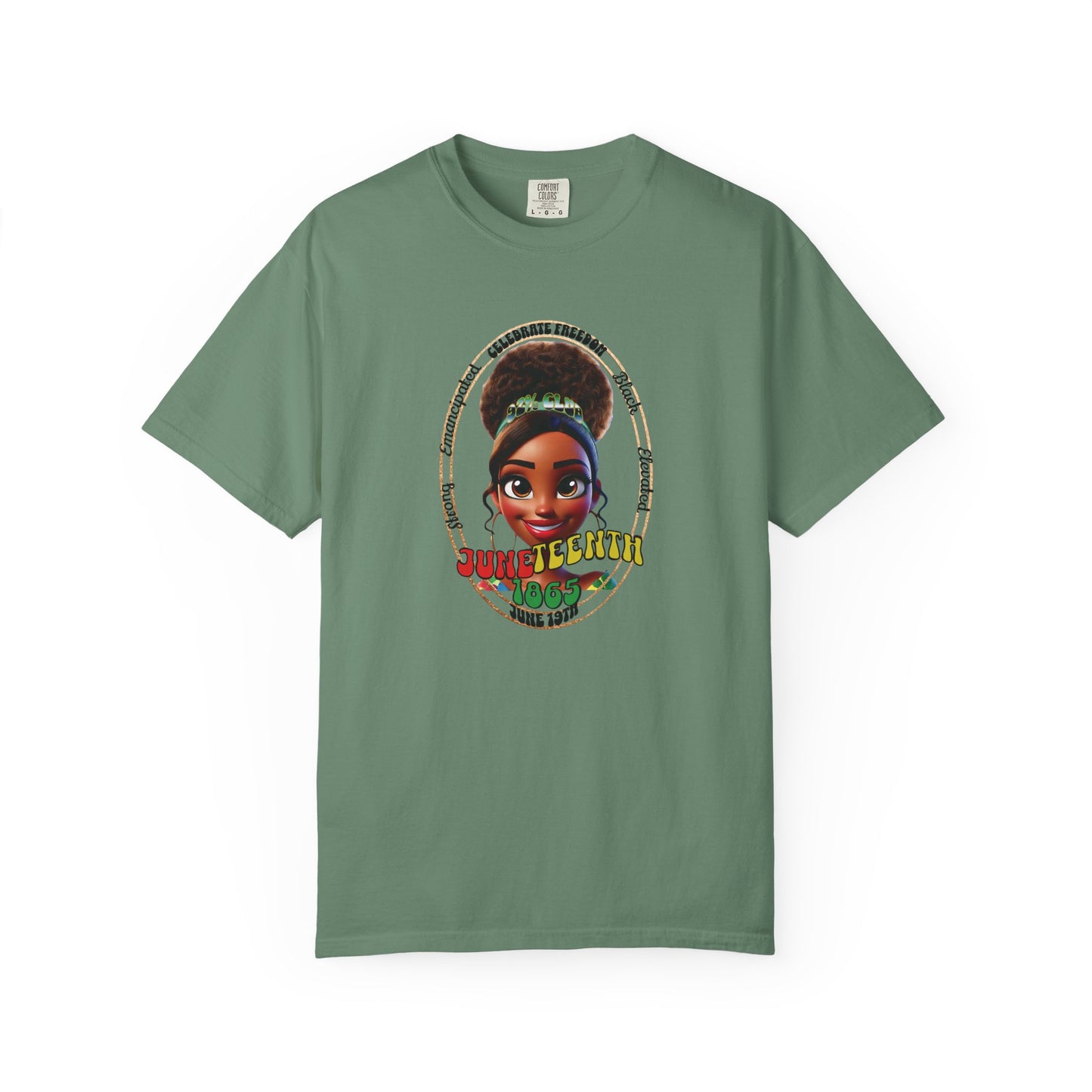 The 92% Club | Juneteenth Celebration Tee, front and back design (multiple colors)