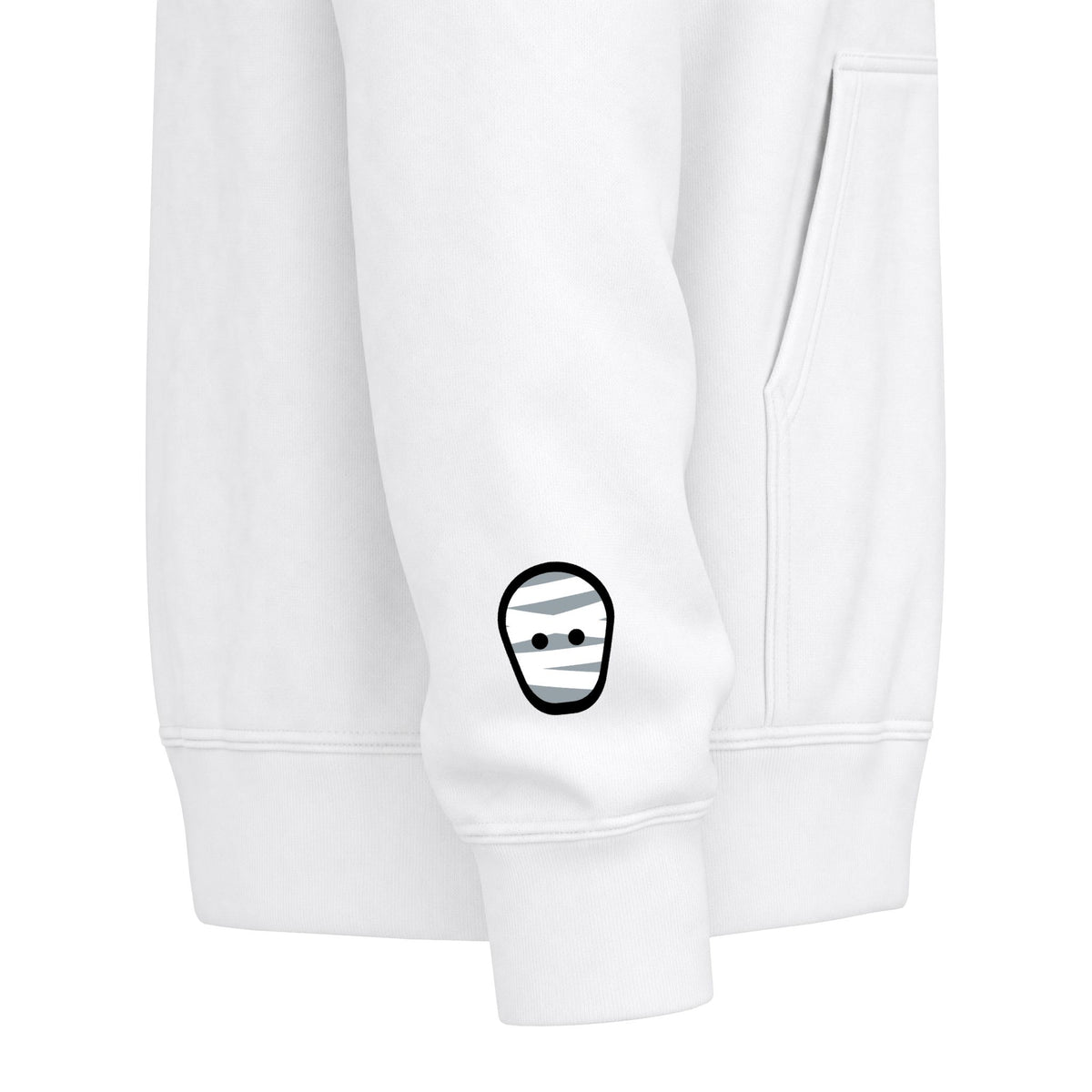 Spooky Season 3 | 'Spooky Season' Vampire Bite Graphic Icons Zip Hoodie -front and back design