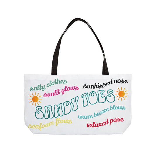 Sandy Toes | Weekender Tote Bag - Coconut (two sides)