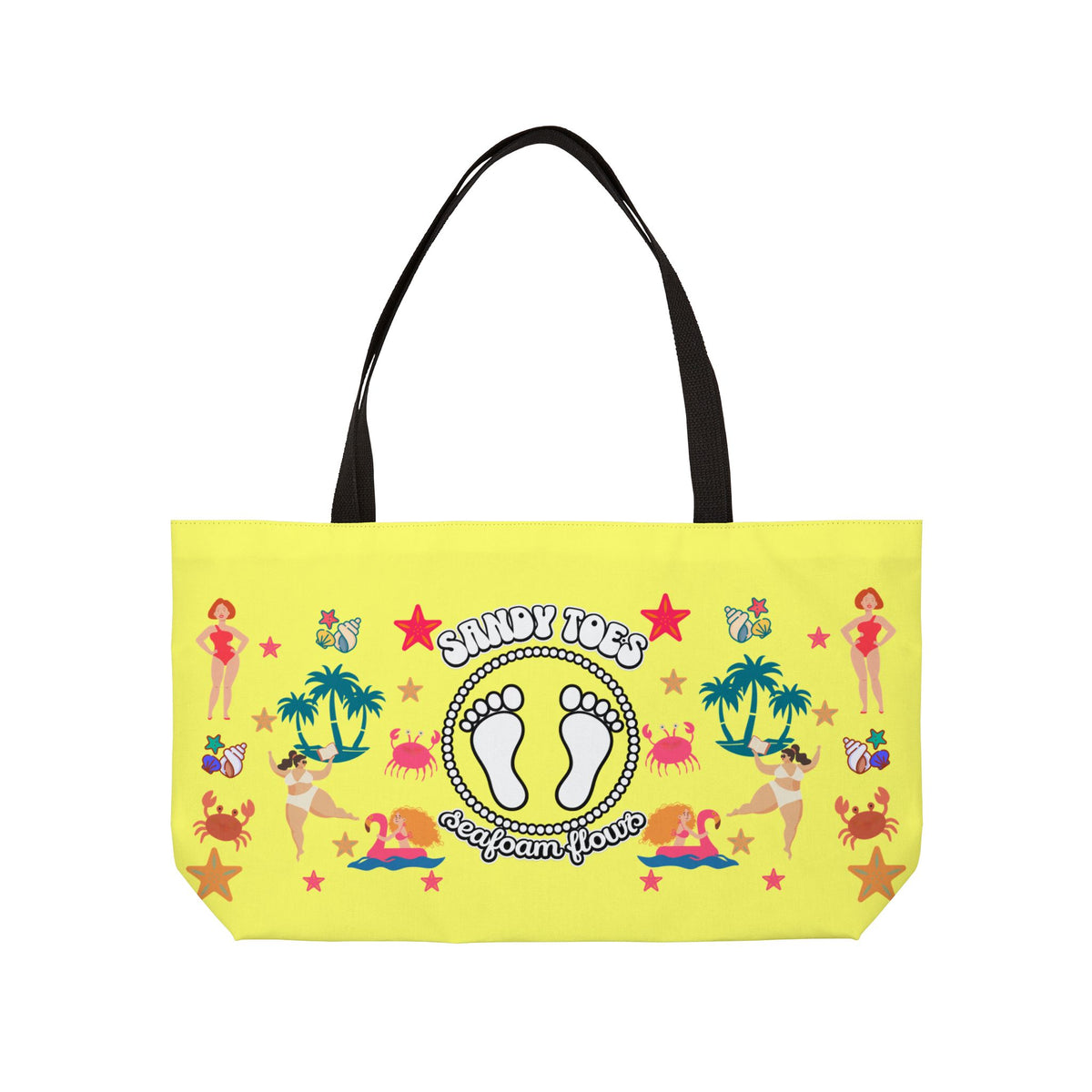Sandy Toes | Pineapple Two-Sided Weekender Tote Bag