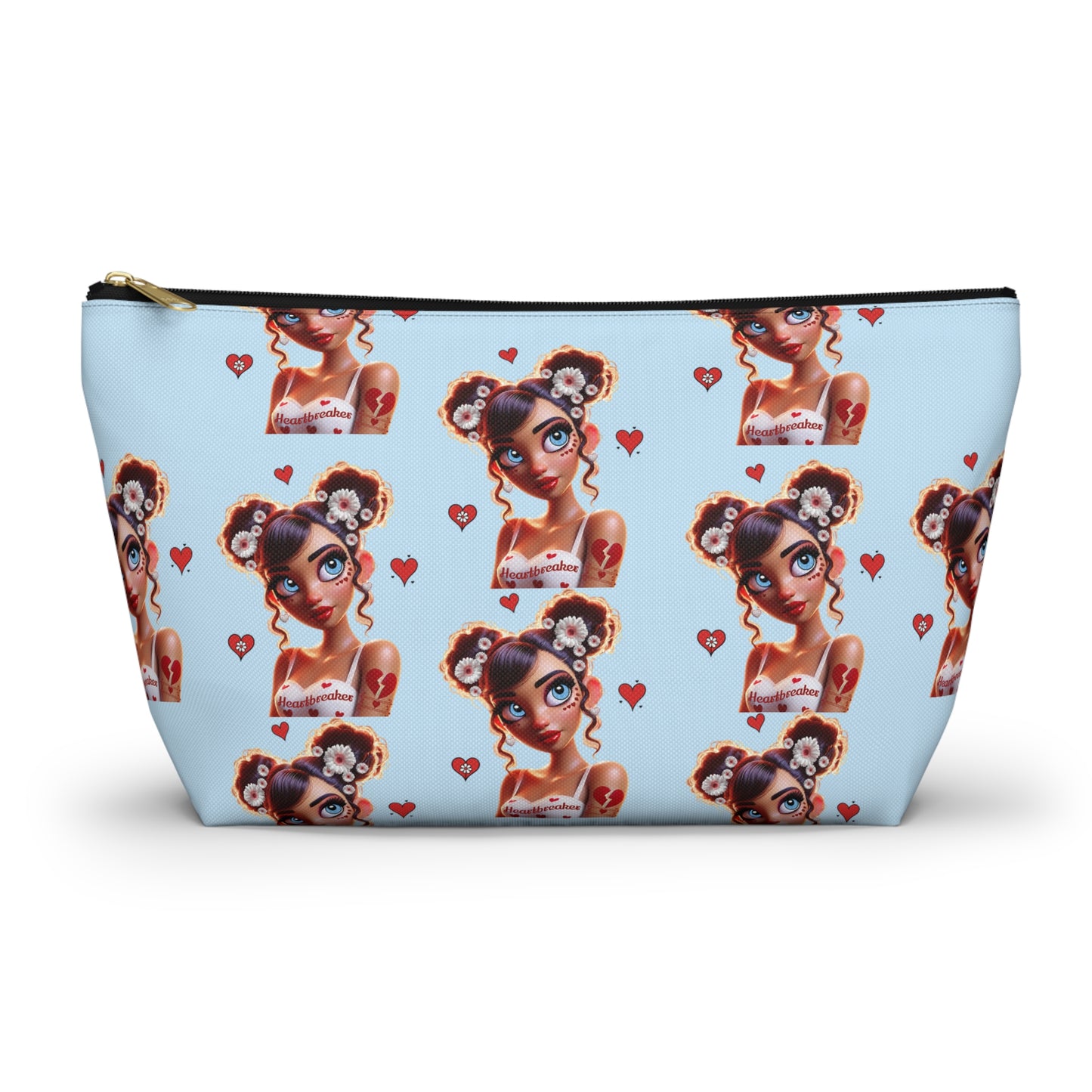 Heartbreaker 1 | Blueberry - Zipper Makeup Pouch (small/large)