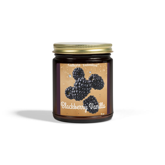 The Cozy Edit6 | Blackberry Vanilla Scented Candle (9oz) — Natural Soy Wax Jar