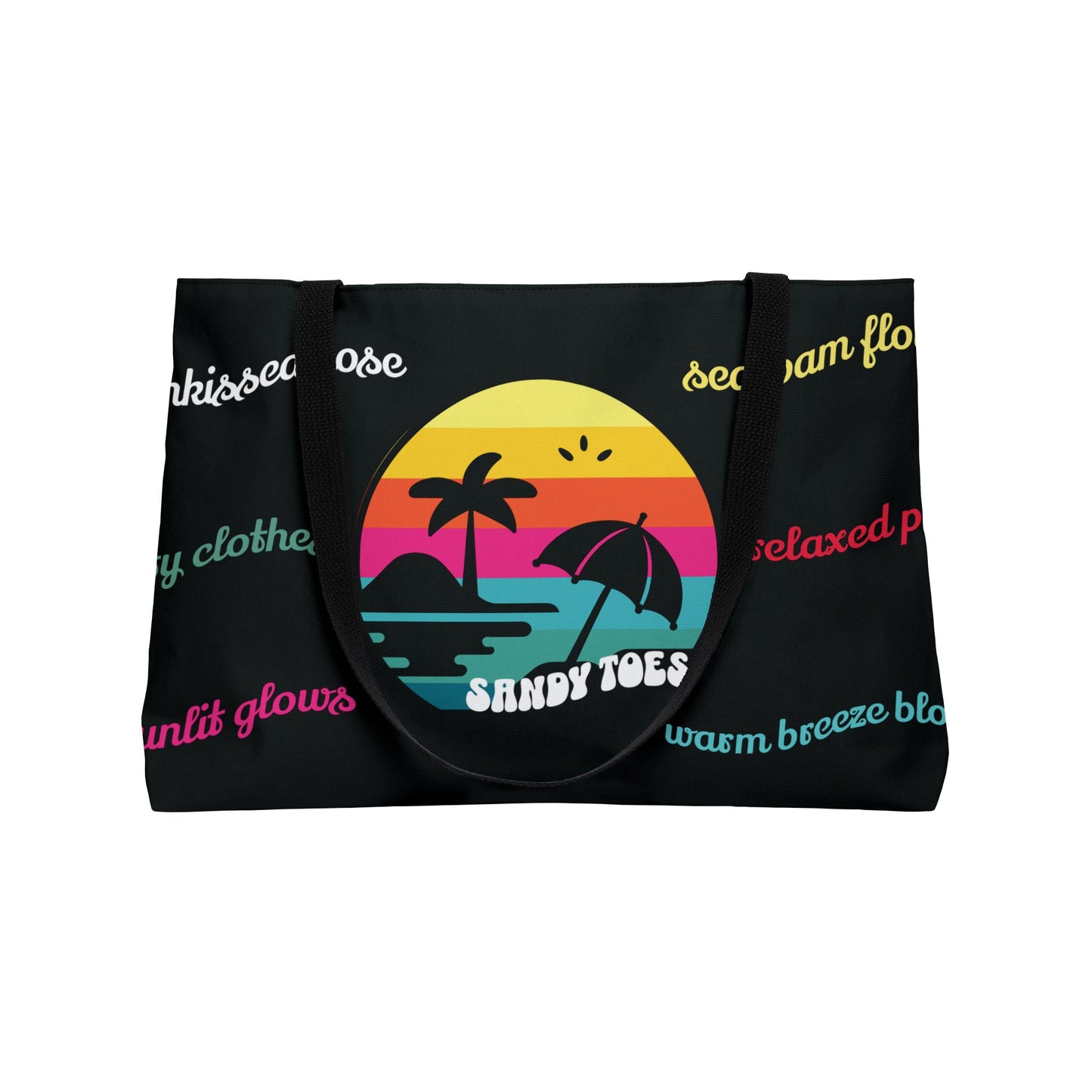 Sandy Toes | Weekender Tote Bag - Licorice (two sides)