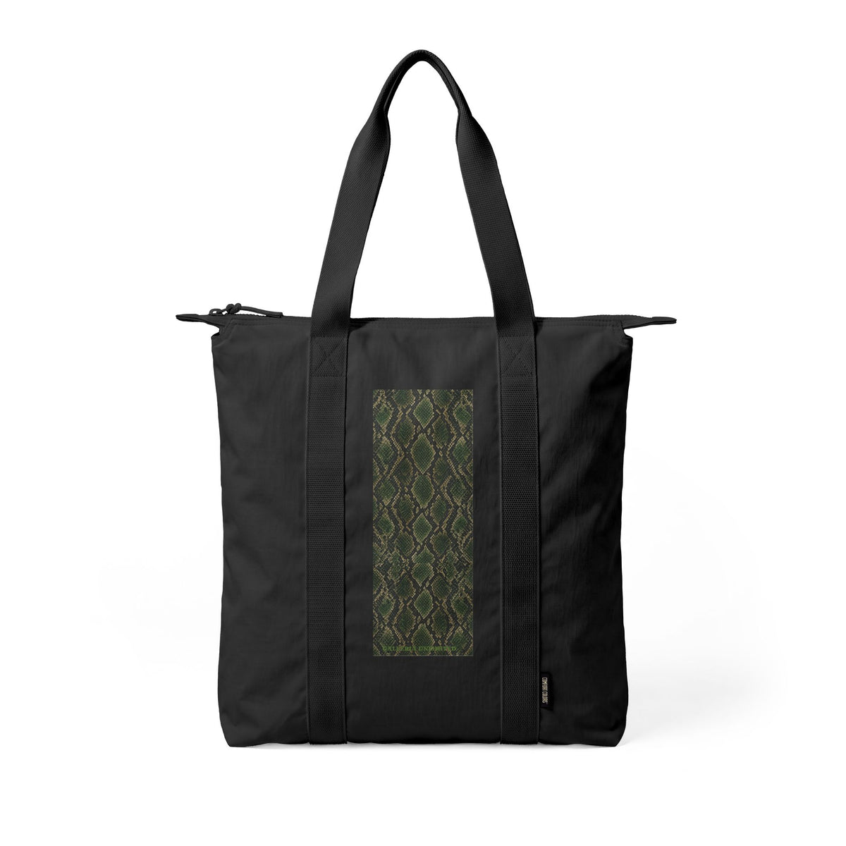 Snake | Snakeskin Olive Print Canvas Carry-All Tote (multiple colors)
