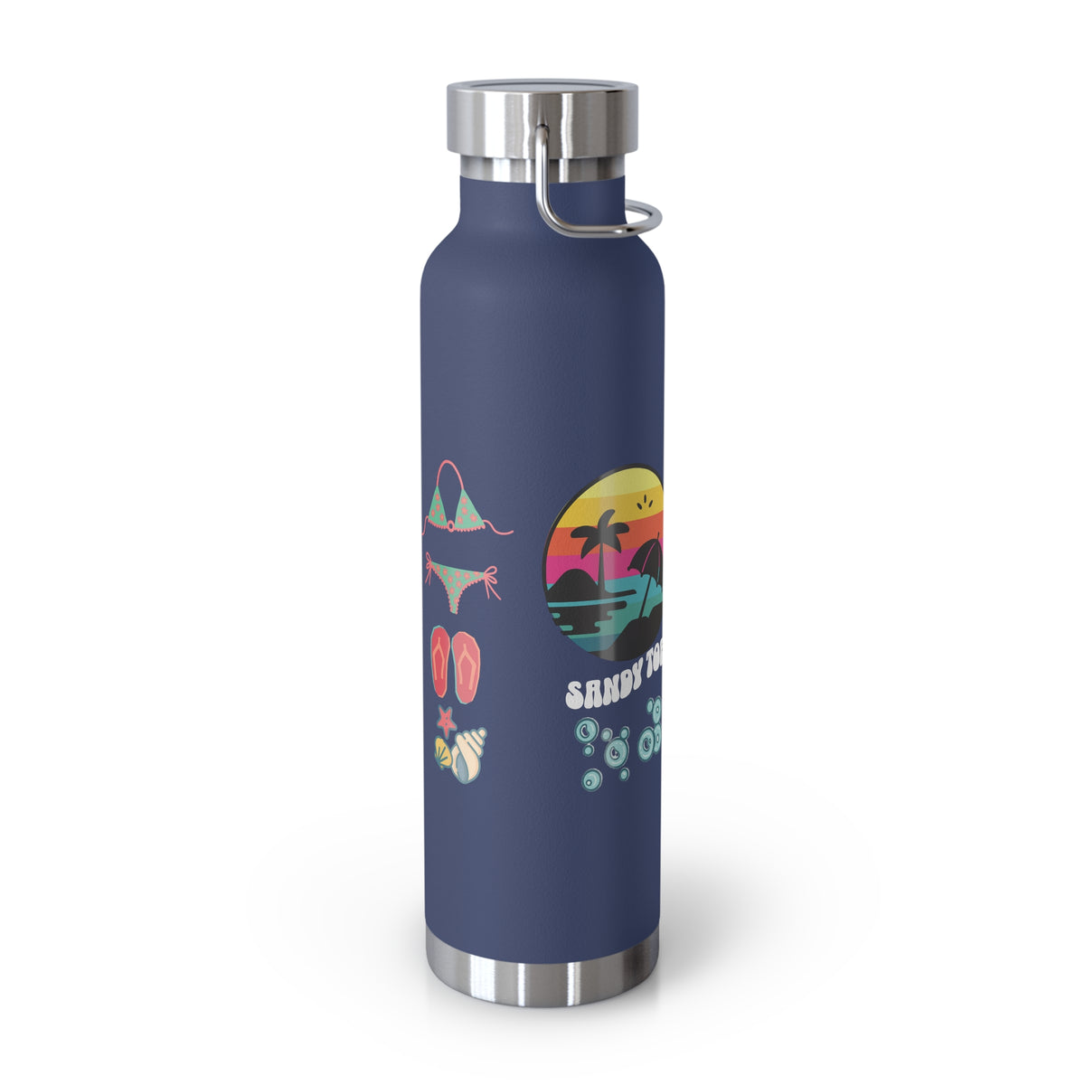 Sandy Toes | Insulated Water Bottle, 22oz (Copper Vacuum)