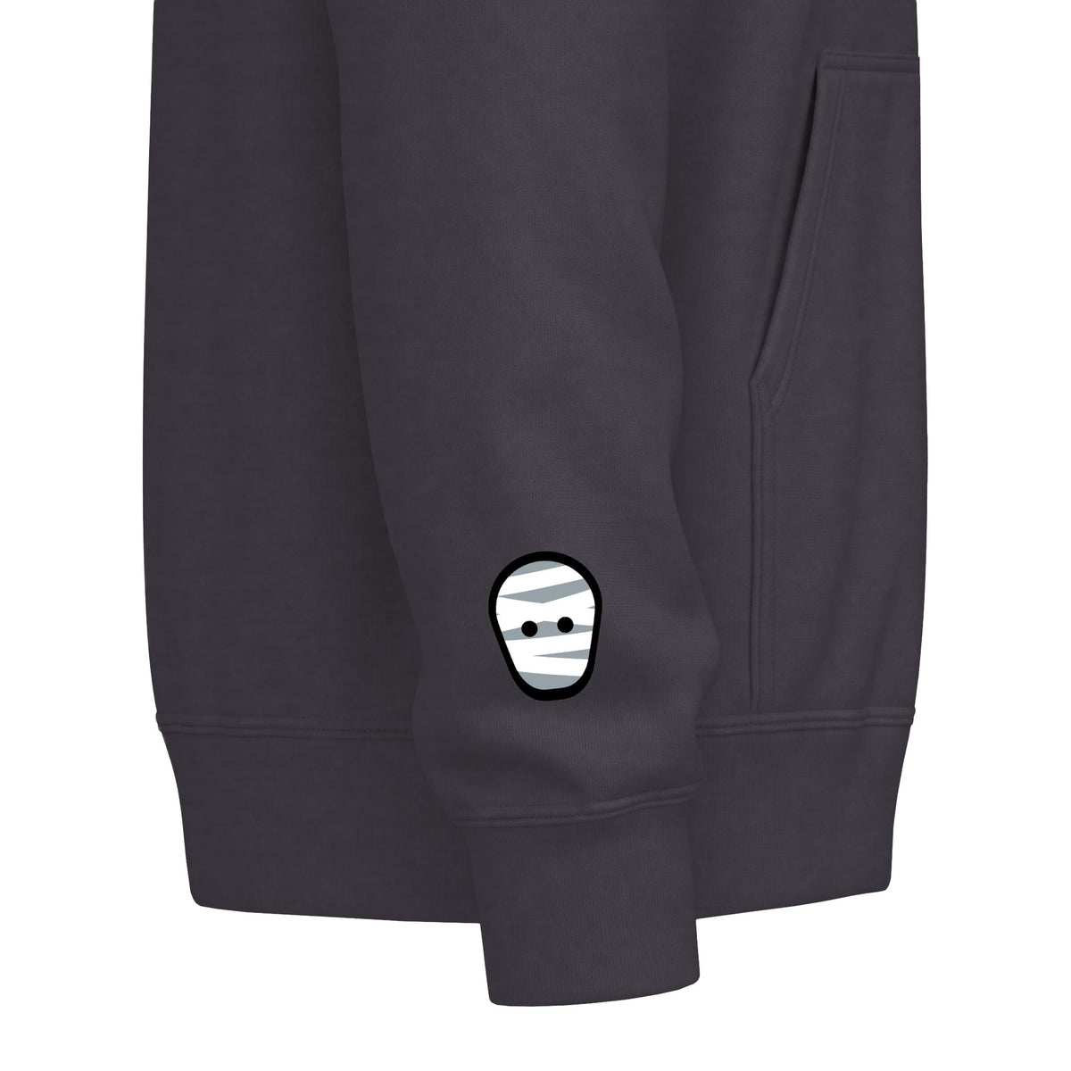 Spooky Season 3 | 'Spooky Season' Vampire Bite Graphic Icons Zip Hoodie -front and back design