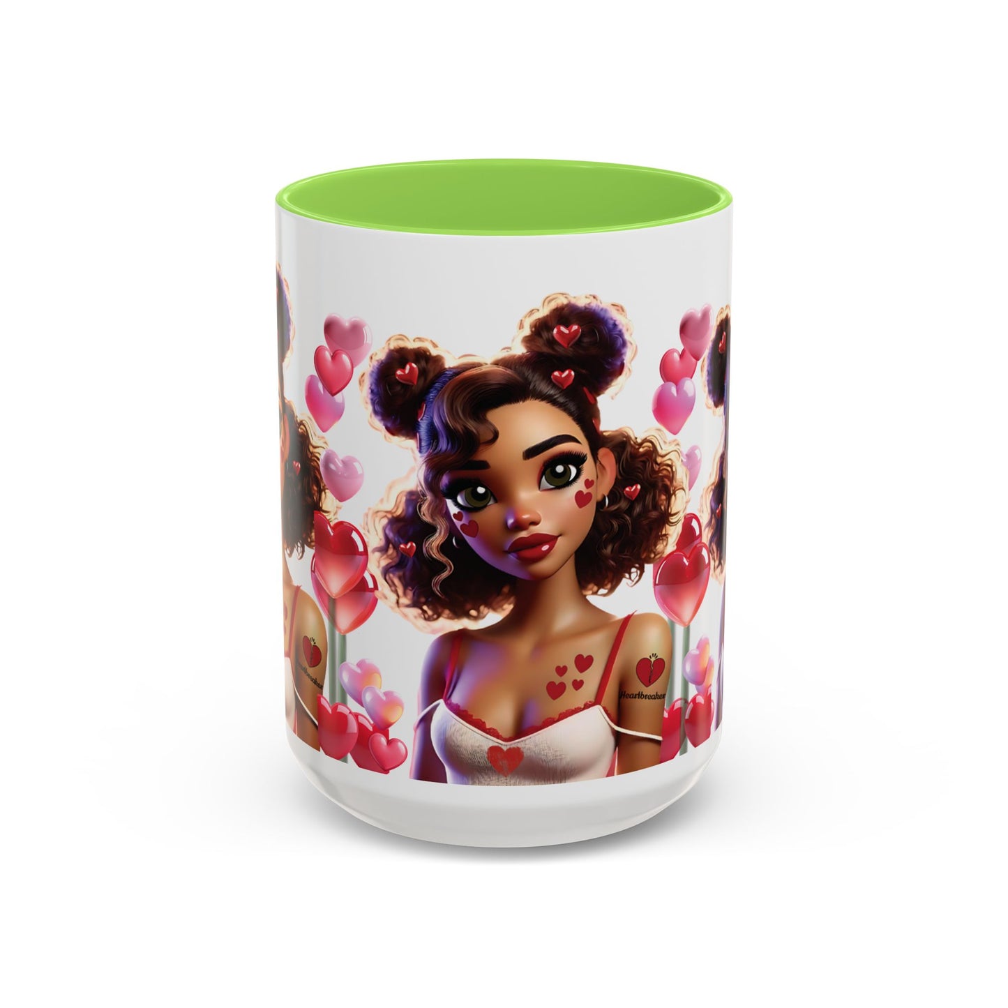 Heartbreaker 2 | Marshmallow - Coffee Mug, two-tone, 15 oz (multiple handle colors)