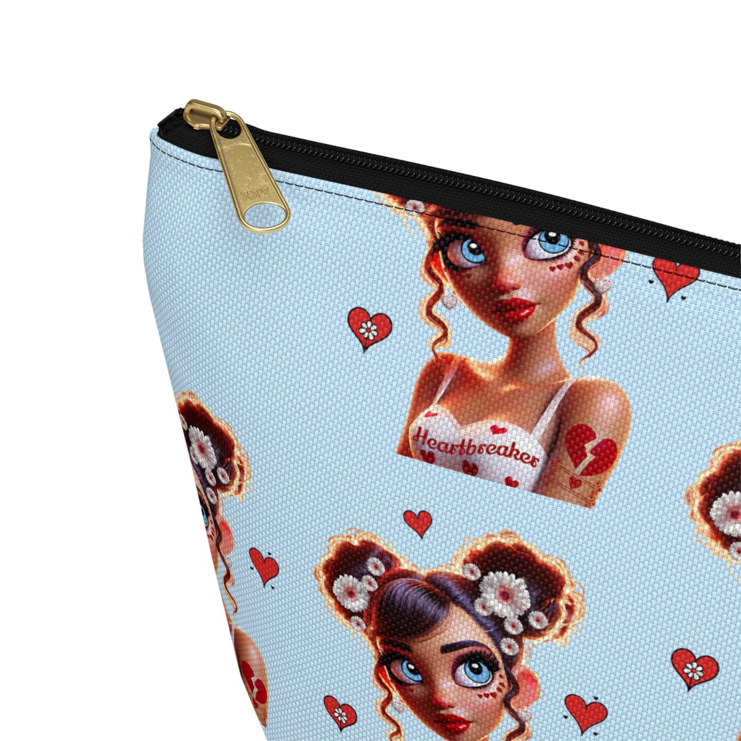 Heartbreaker 1 | Blueberry - Zipper Makeup Pouch (small/large)