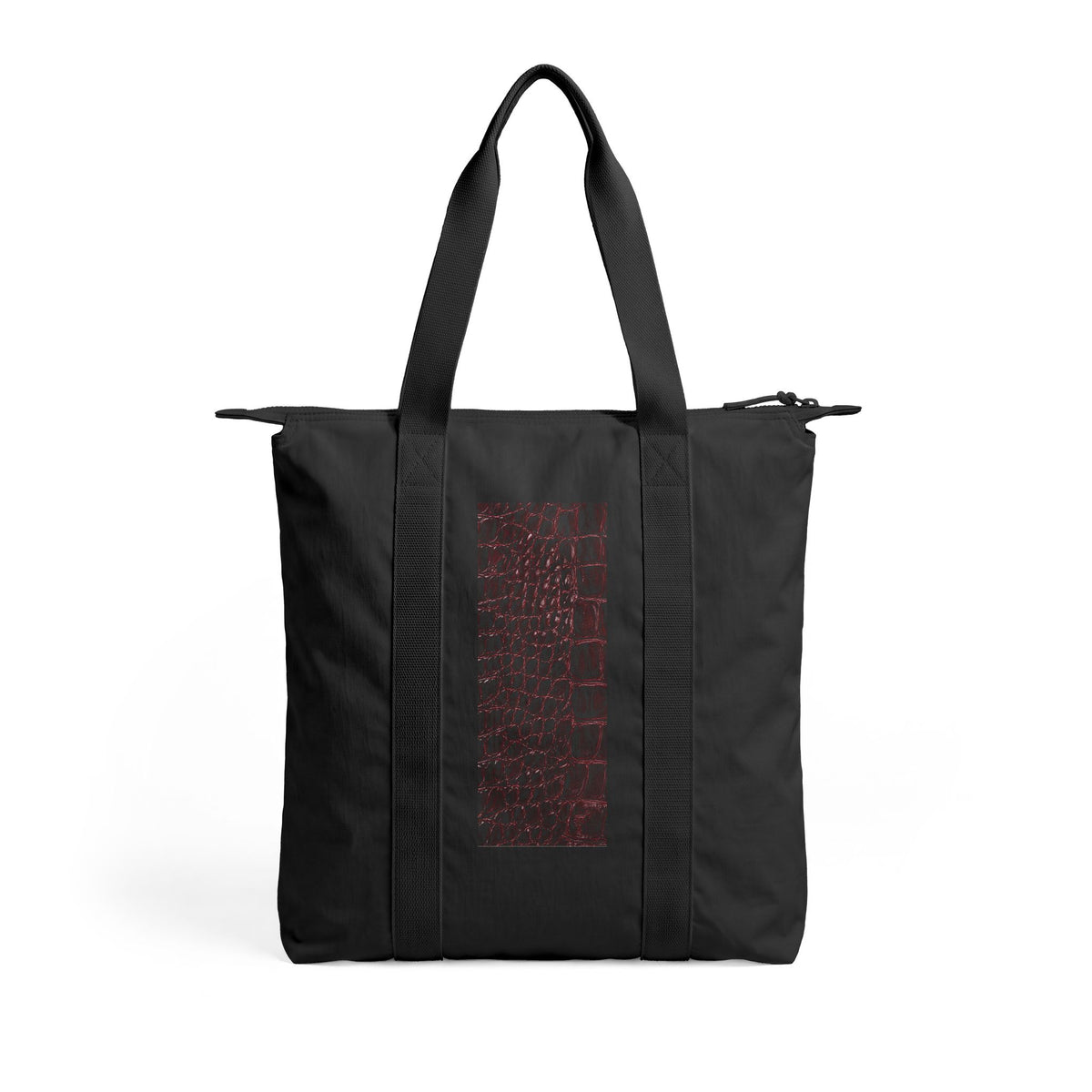 Alligator | Alligator Skin Print Nomad Tote Bag — Zip-Top Carry-All Travel Tote