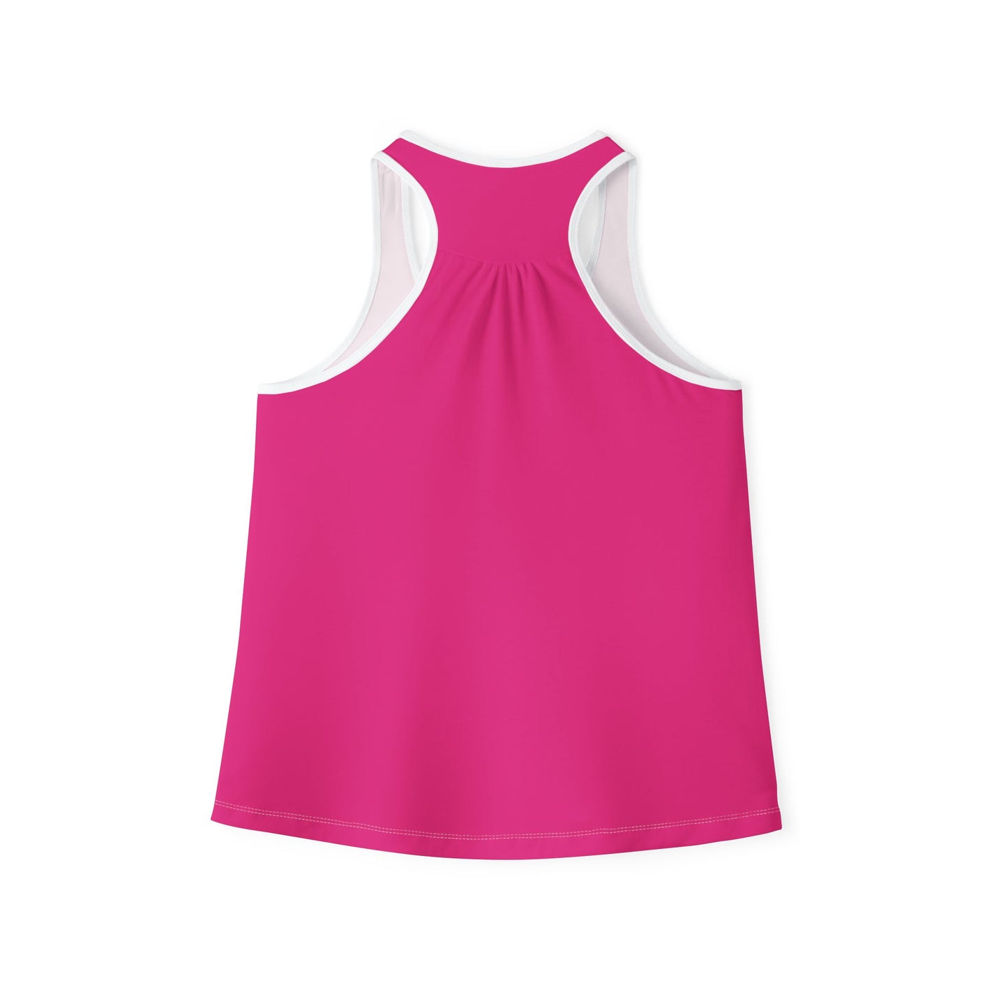 Pearls & Curls2| Pink - Pink Pout Ringer Tank (black or white trim)