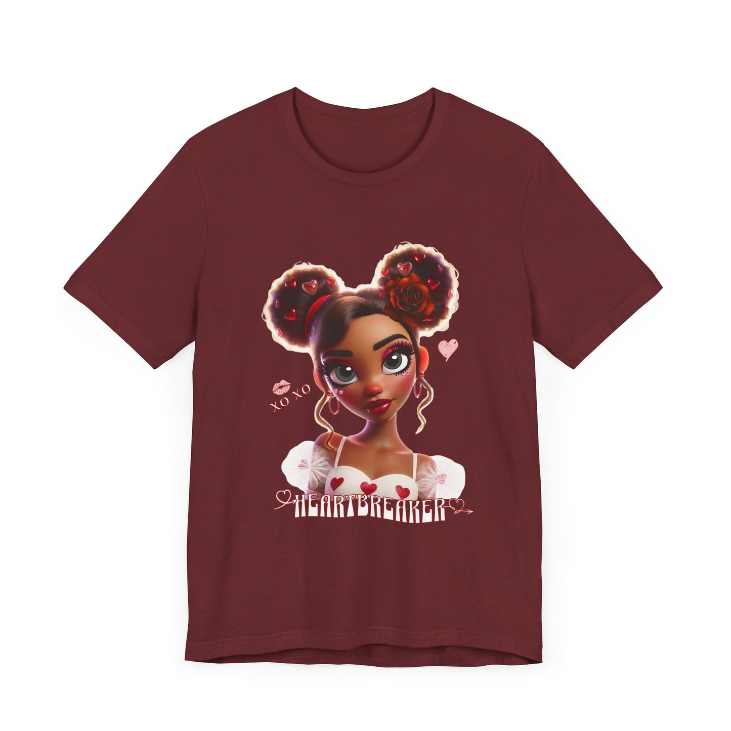 Heartbreaker 3 | Tee, White Typography - short sleeve (multiple sizes/colors)