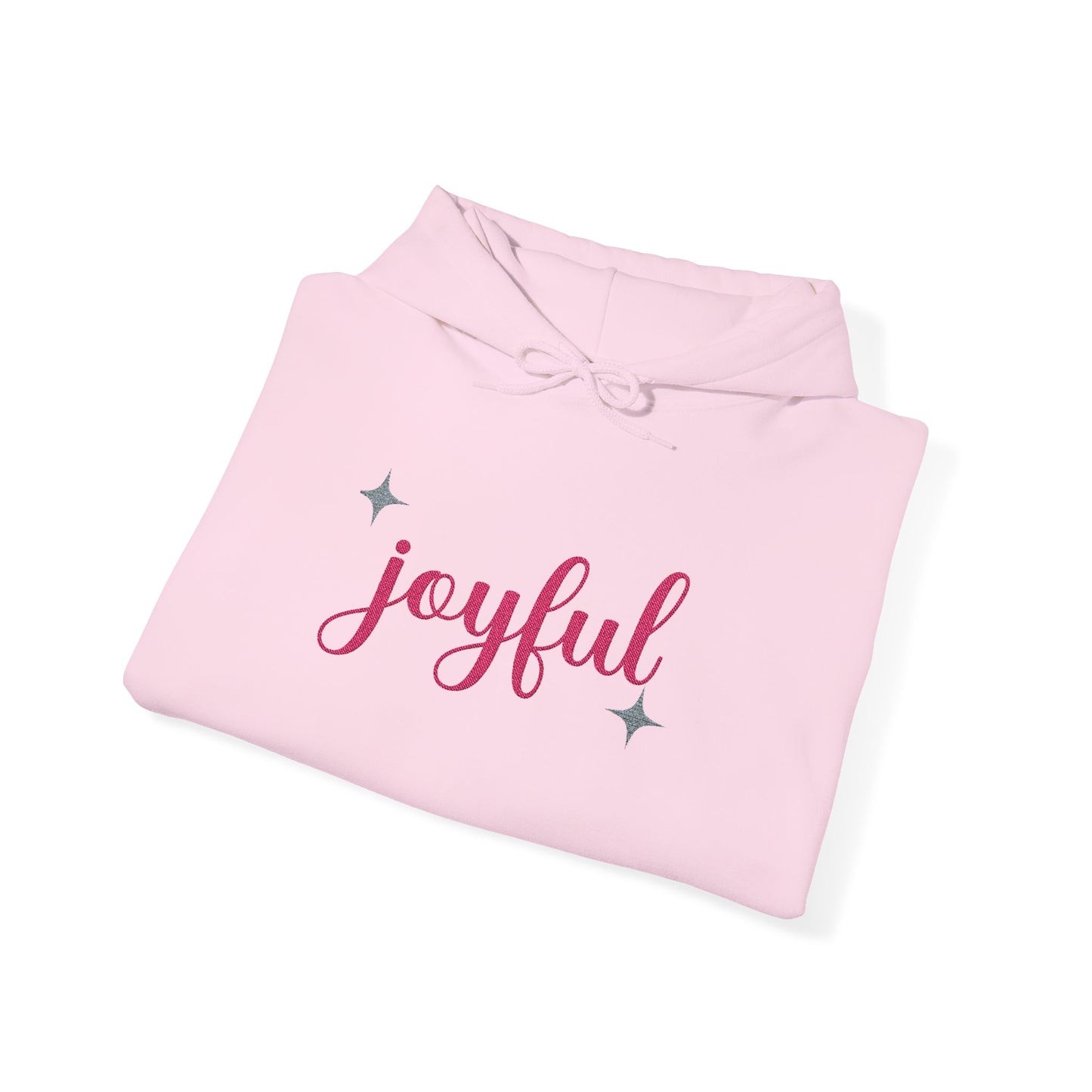 The Joyful Edit1 | Joyful Pink Embroidered Hoodie, PINK Palette (multiple colors)