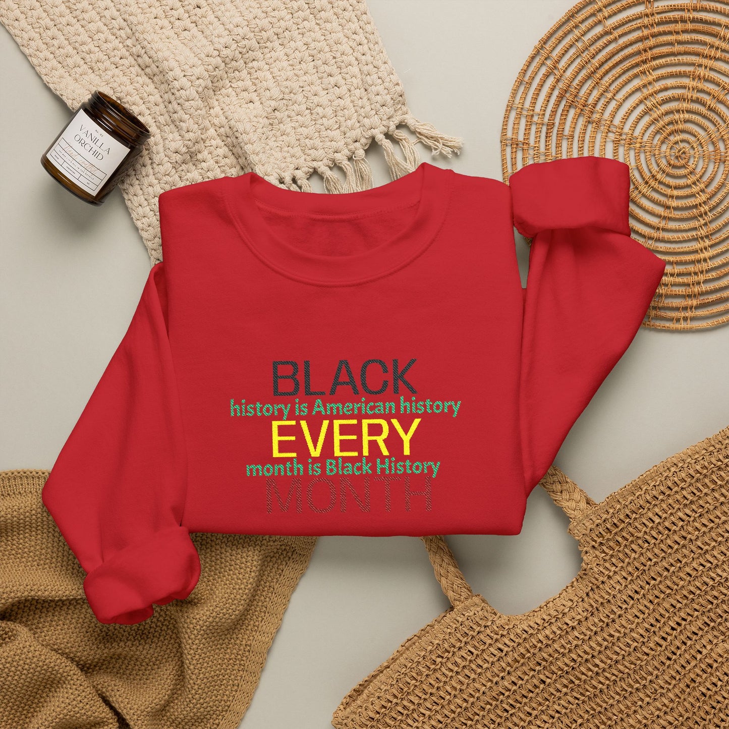 Black History | Black Every Month Crewneck Sweatshirt (multiple colors)