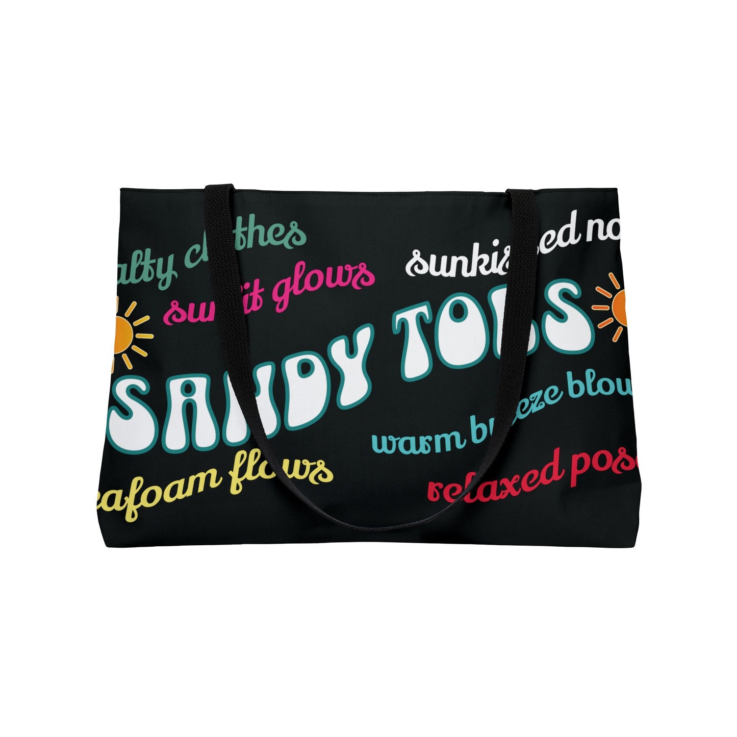 Sandy Toes | Weekender Tote Bag - Licorice (two sides)