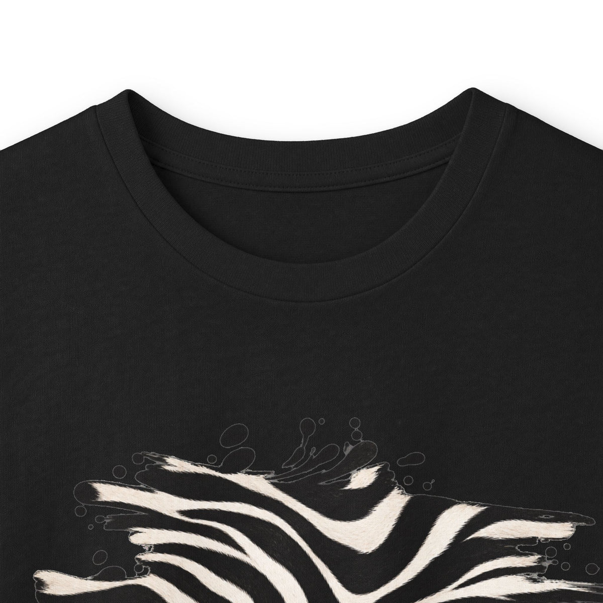 Zebra | Black & White Zebra Abstract Long Sleeve Tee