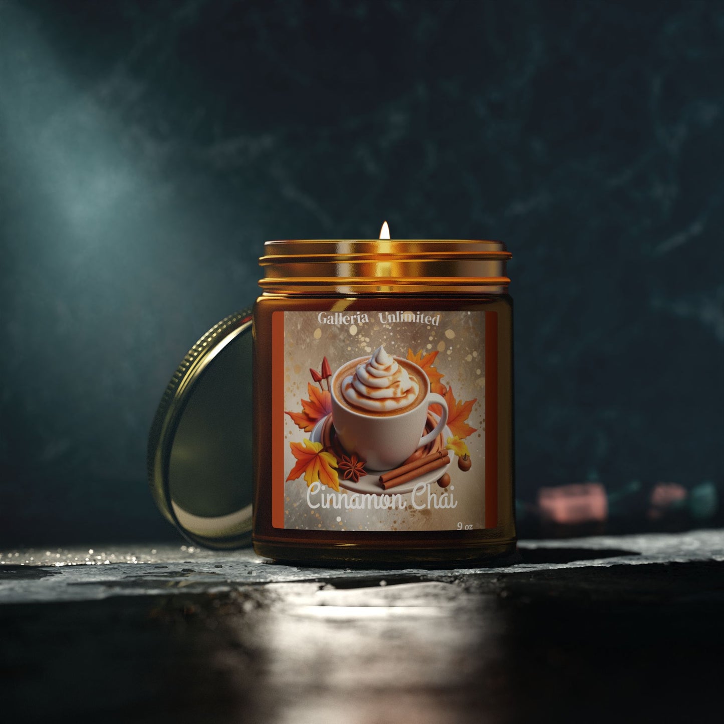 The Cozy Edit6 | Cinnamon Chai Scented Candle (9oz) — Natural Soy Wax Jar