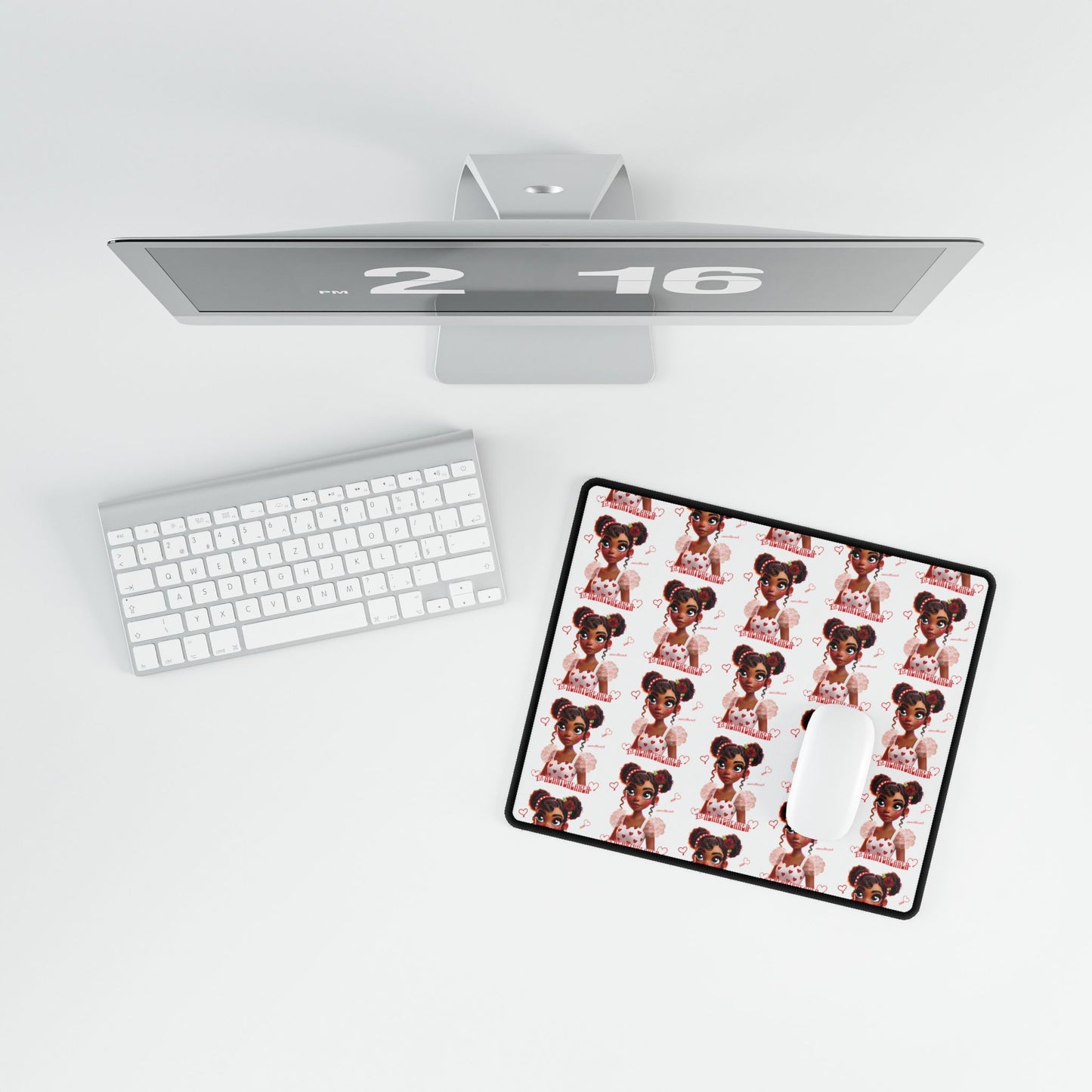 Heartbreaker Girl | Marshmallow - Desk Mat (multiple sizes)