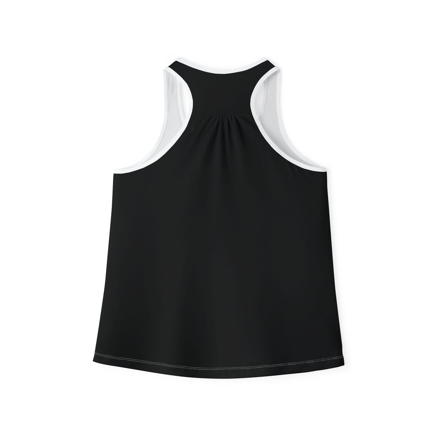 Pearls & Curls3 | Black - Scarlet Kiss Ringer Tank (black or white trim)
