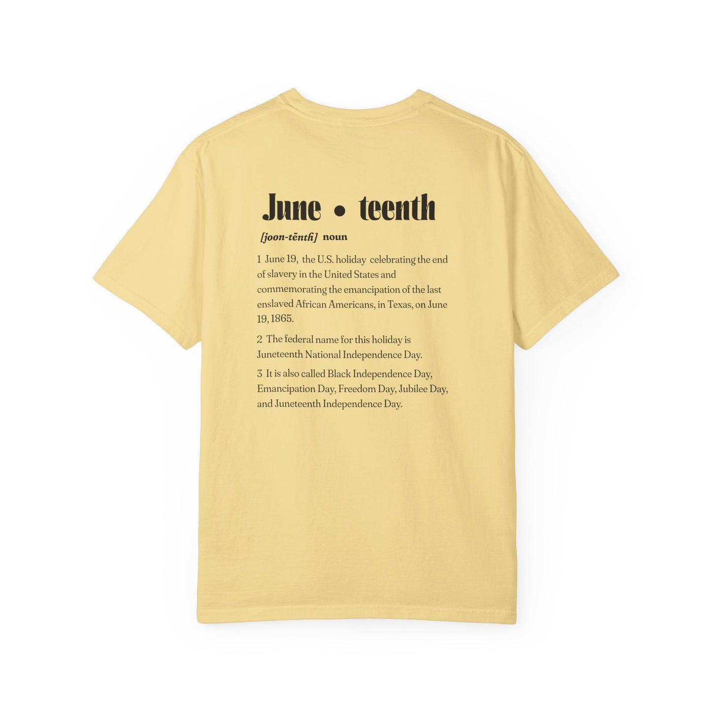 The 92% Club | Juneteenth Celebration Tee, front and back design (multiple colors)