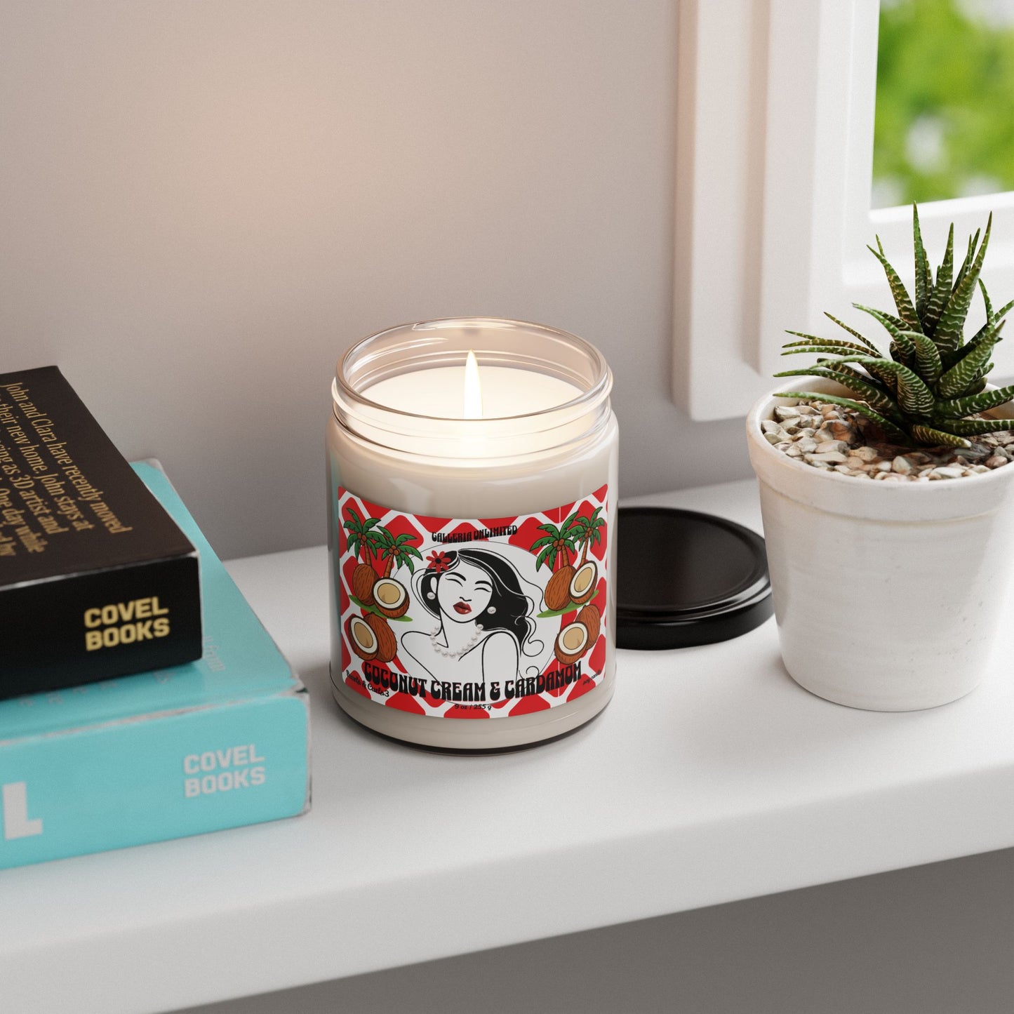 Pearls & Curls3 | Coconut Cream & Cardamom - Soy Candle (9oz)