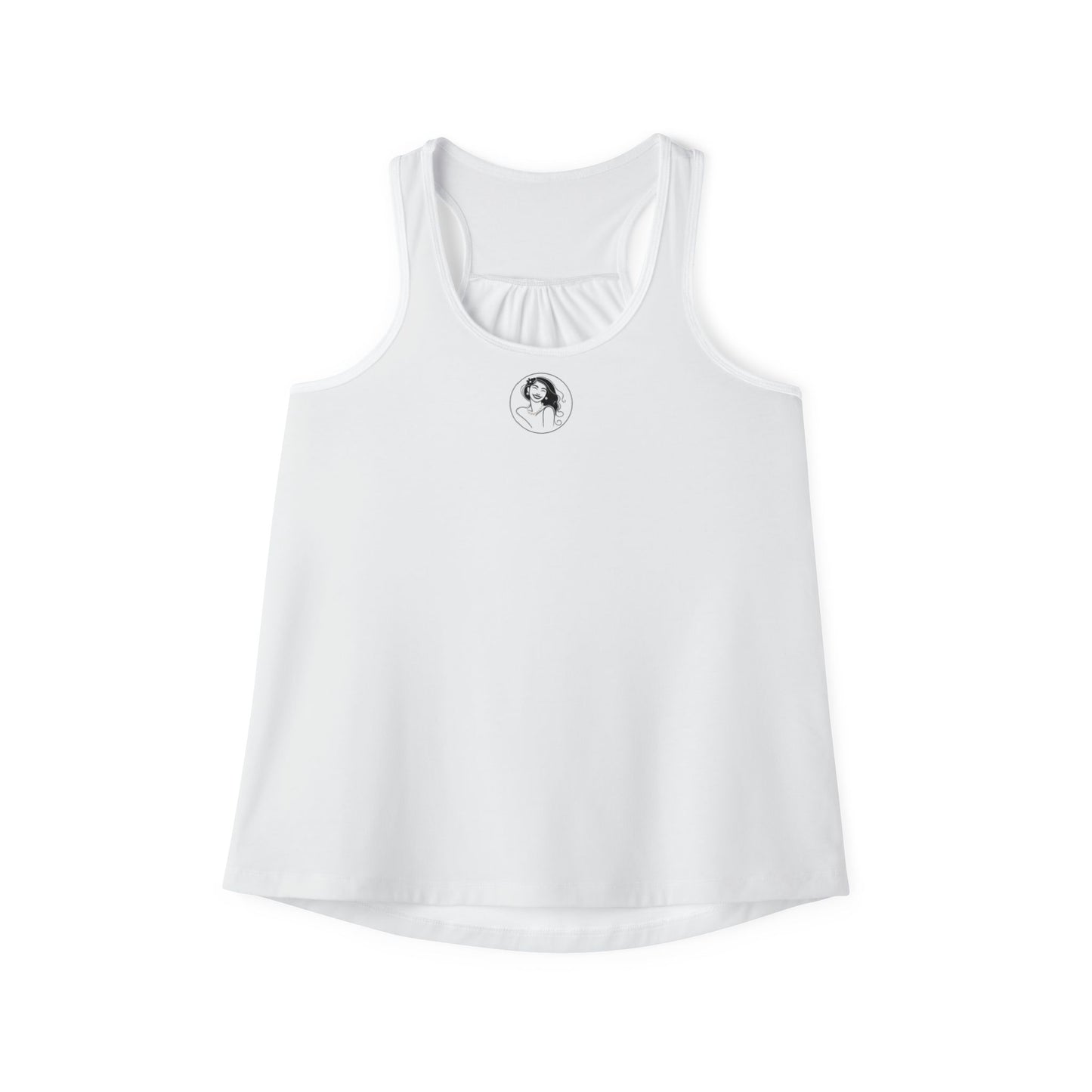 Pearls & Curls3 | White - Plain Ringer Tank (black or white trim)