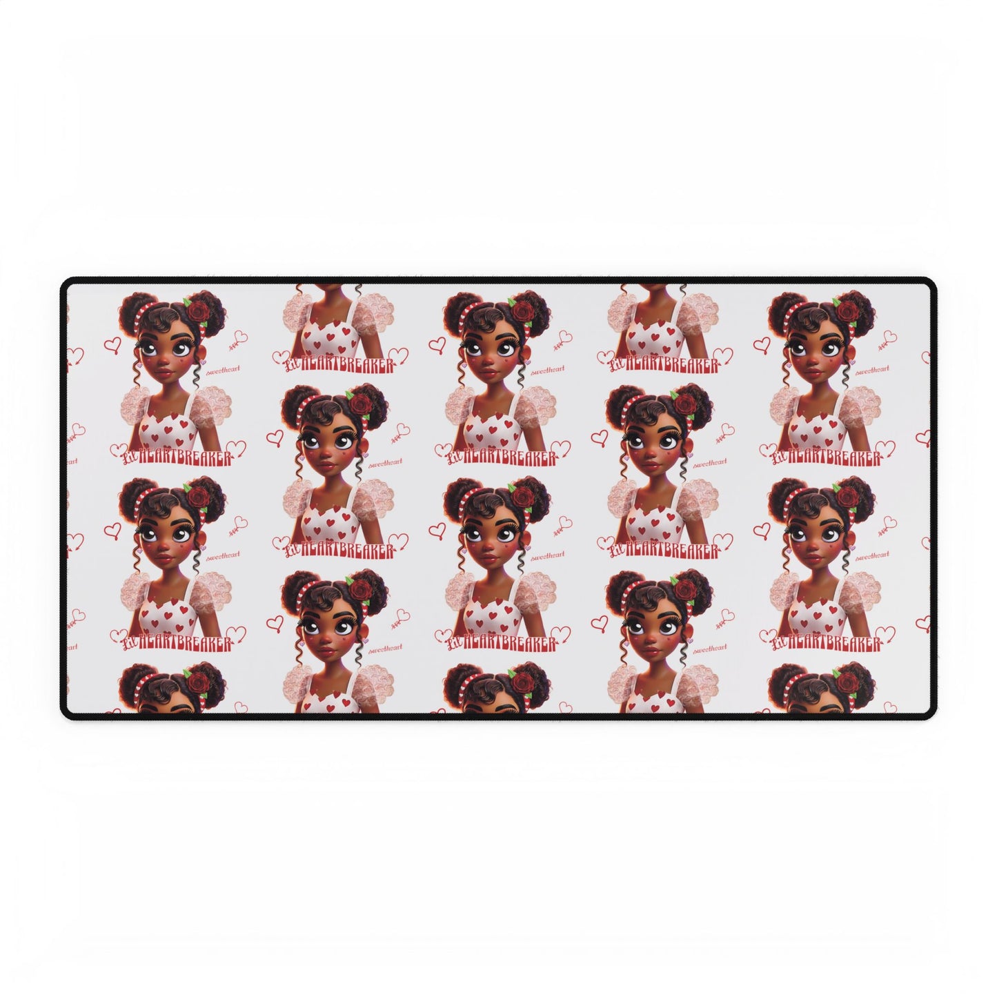 Heartbreaker Girl | Marshmallow - Desk Mat (multiple sizes)