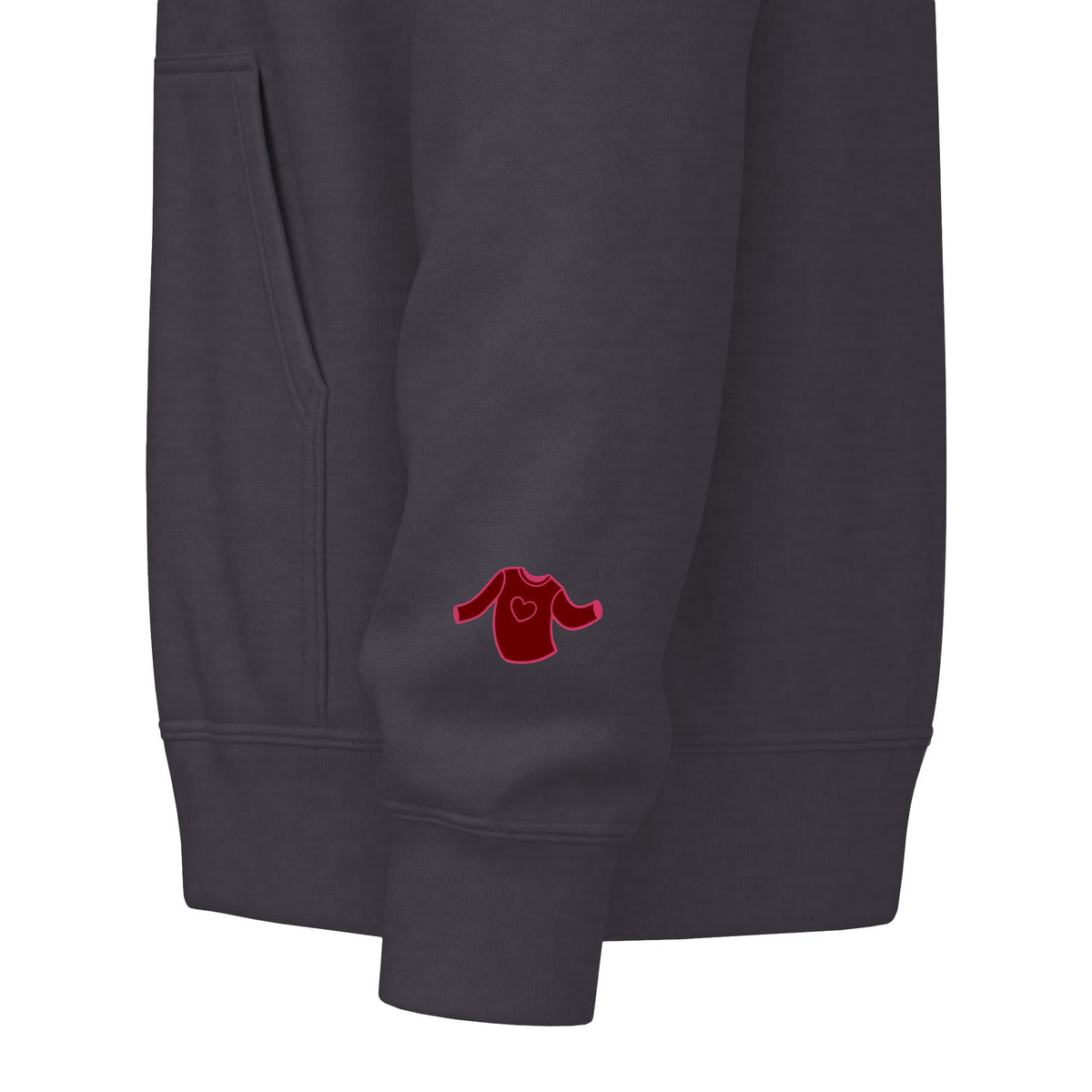 Autumn Harvest 6 | 'Sweater Weather' Graphic Icon Zip Hoodie (non-embroidered) — Cozy Fall Hoodie with Autumn Icons, front and back design