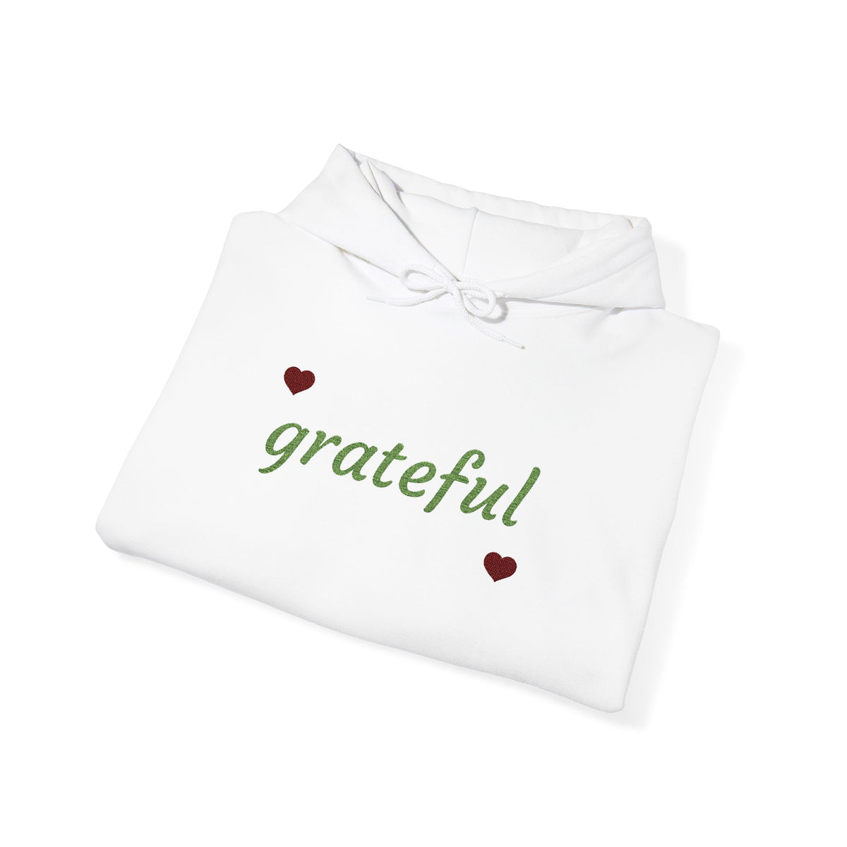 Autumn Harvest 3 | 'Grateful' Light Green Embroidered Fall Hoodie (multiple colors)