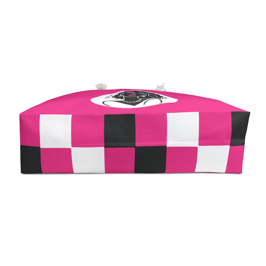 Pearls & Curls2 | Pink - Pink Pout Weekender Bag