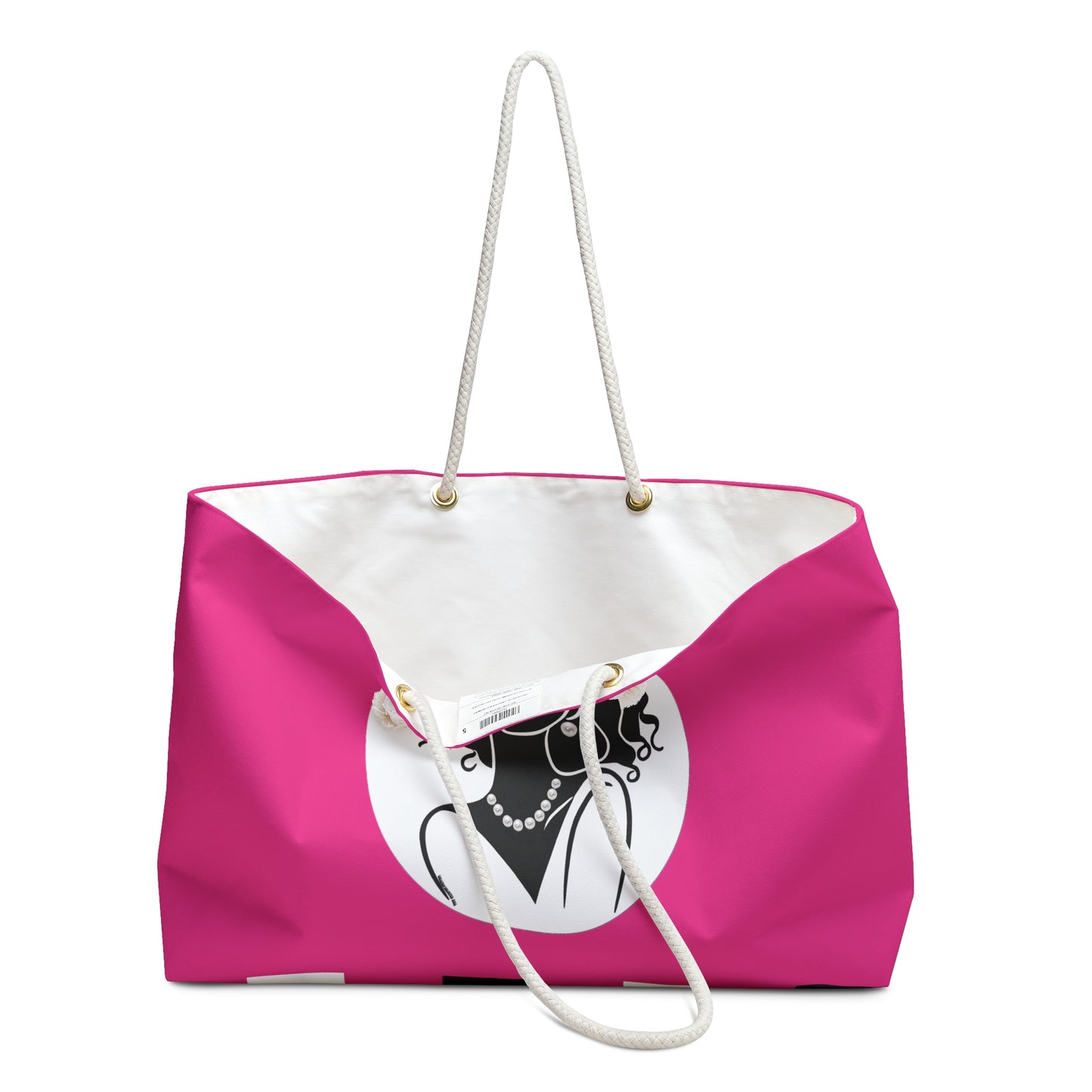 Pearls & Curls2 | Pink - Pink Pout Weekender Bag