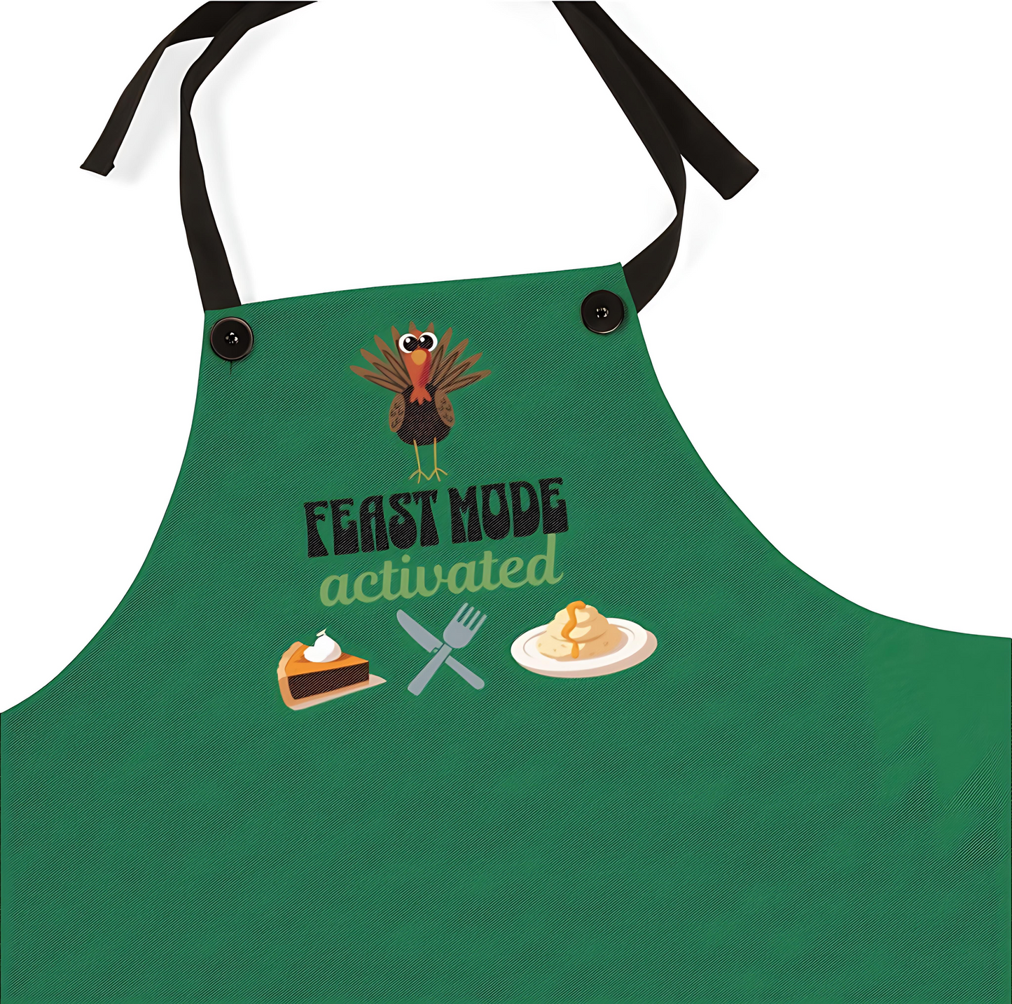 The Thankful Edit3 | Feast Mode Apron, green (black straps)