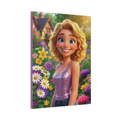 Spring Bloom | Caterpillar, Matte Canvas Print