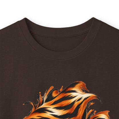 Tiger | Tiger Stripe Abstract Long Sleeve Tee (multiple colors)