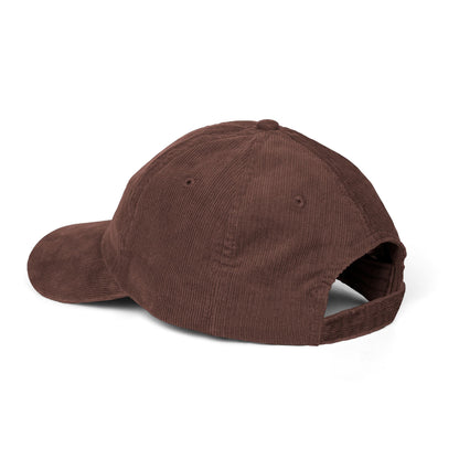 The Cozy Edit3 | Maroon Embroidered Pumpkin Spice Corduroy Cap