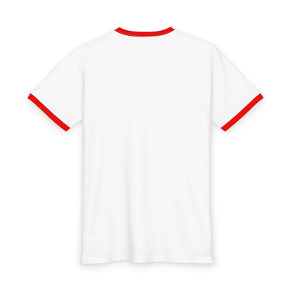 Pearls & Curls 5 | Oversized Ringer Tee (black or red trim)