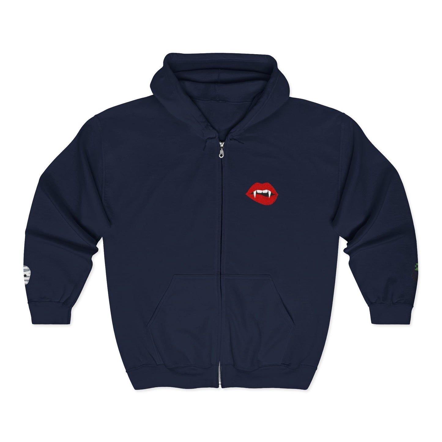 The Spooky Edit1 - Embroidered Vampire Kiss Hoodie