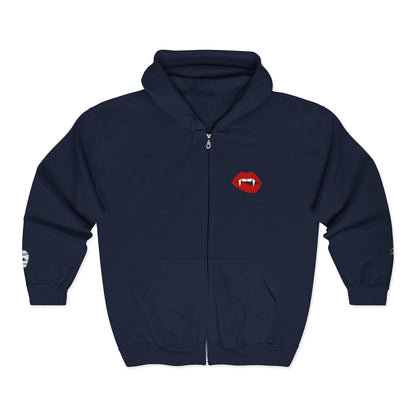 The Spooky Edit1 - Embroidered Vampire Kiss Hoodie