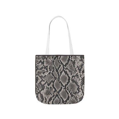 Snake | Grey Snakeskin Pattern Canvas Tote Bag