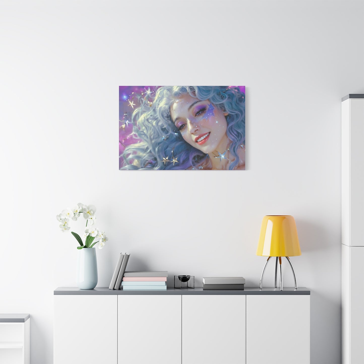 Winter Fantasy2 | Celestial Maiden Starlight Matte Canvas Print