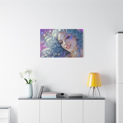 Winter Fantasy2 | Celestial Maiden Starlight Matte Canvas Print