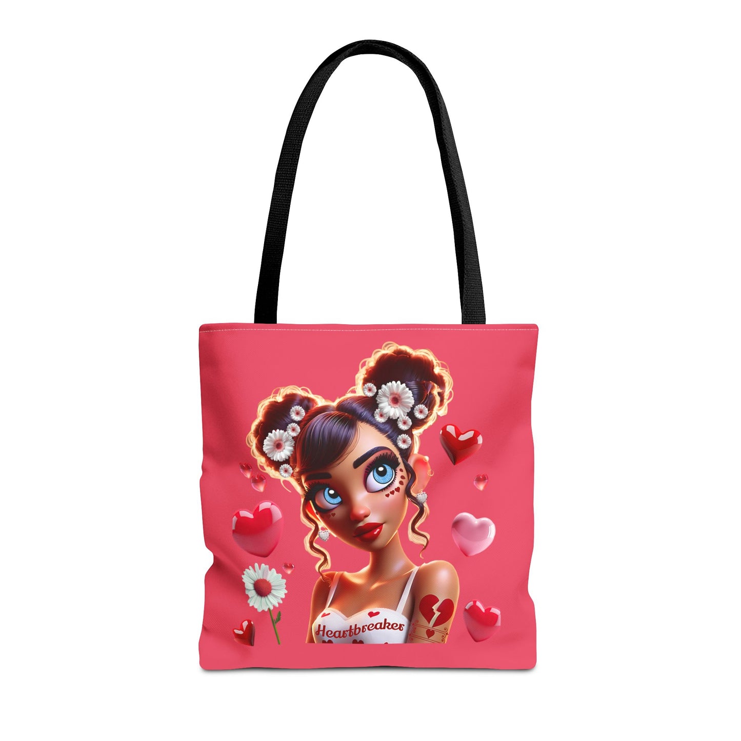 Heartbreaker 1 | Raspberry - Tote Bag, two-tone (multiple sizes/handle colors)