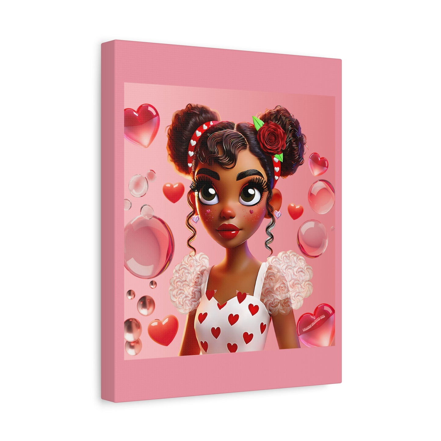 Heartbreaker Girl | Bubblegum - Canvas Print, matte (multiple sizes)