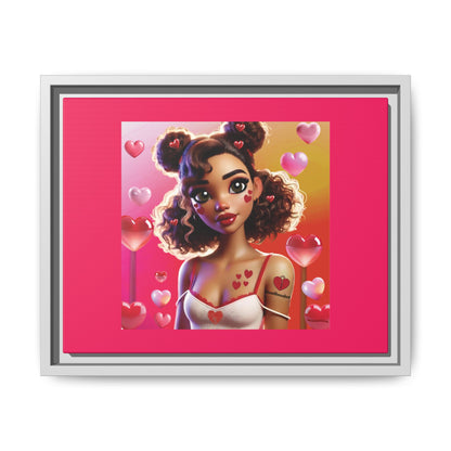 Heartbreaker 2 | Watermelon - Canvas Print, framed matte (multiple sizes/multiple frame colors)