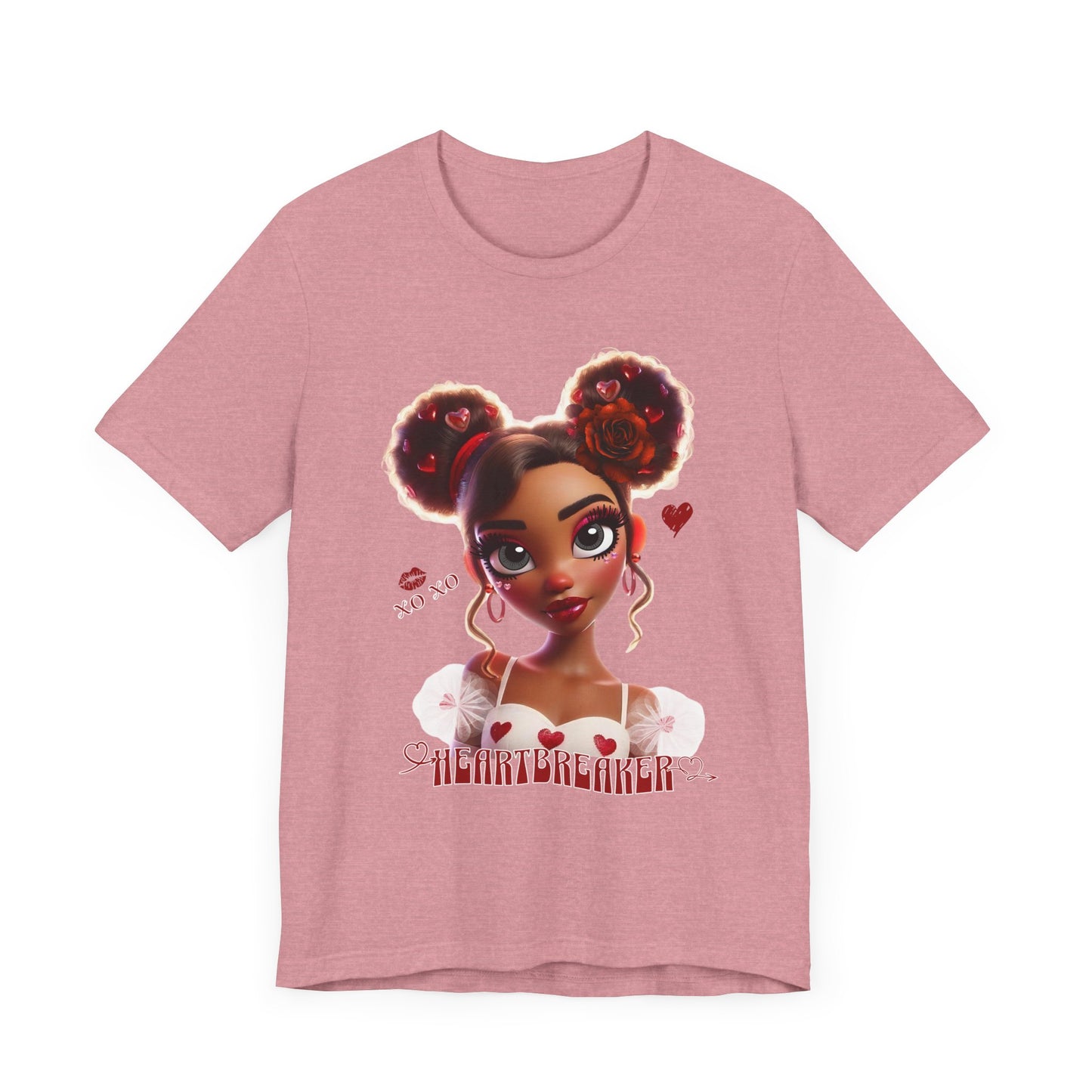 Heartbreaker 3 | Tee, Red Typography - short sleeve (multiple sizes/colors)