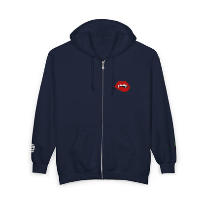 The Spooky Edit1 - Embroidered Vampire Kiss Hoodie