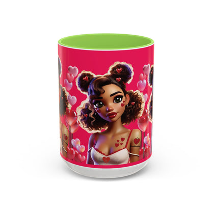 Heartbreaker 2 | Watermelon - Coffee Mug, two-tone, 15 oz (multiple handle colors)