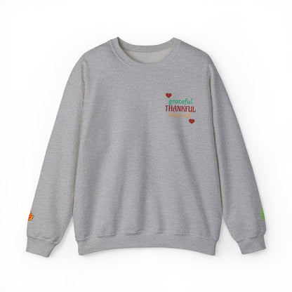 Harvest Haze 2 | Grateful, THANKFUL, Blessed Fall Crewneck Sweatshirt light colors)