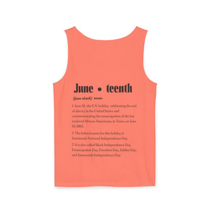 Juneteenth | Graphic Celebratory Tank Top (front and back design)