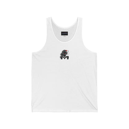 Pearls & Curls 1 | Ruby Kiss White Jersey Tank