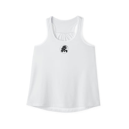 Pearls & Curls1 | White - Plain Ringer Tank (black or white trim)